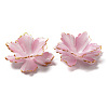 Golden Edge Flower Bead Cap SACR-C002-33-3