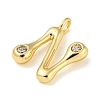 Rack Plating Brass Micro Pave Cubic Zirconia Pendants KK-A200-24G-N-2