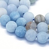 Natural Aquamarine Beads Strands G-E561-01-10mm-3