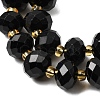 Natural Black Tourmaline Beads Strands G-K380-A06-01-4