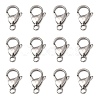Tarnish Resistant Polished 316 Surgical Stainless Steel Lobster Claw Clasps X-STAS-R072-18A-1