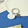 Alloy & 201 Stainless Steel Keychain KEYC-YW00102-11-1