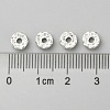Brass Crystal Rhinestone Spacer Beads X-RB-A006-6MM-S-5