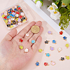 120Pcs 8 Colors Alloy Enamel Charms FIND-FH0017-01-3
