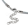 Waxed Cord Necklace Making NCOR-T003-04-4