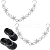 2Pcs Alloy Thorns Shoes Chain AJEW-FG0004-50B-1