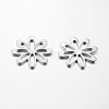 Tarnish Resistant Original Color Flower 201 Stainless Steel Pendants X-STAS-C014-1-2