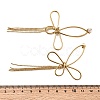 304 Stainless Steel Butterfly Tassel Stud Earrings LS-EJEW-B151-02-3