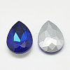 Pointed Back Glass Rhinestone Cabochons RGLA-T081-10x14mm-11-2