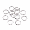 Non-Tarnish 304 Stainless Steel Closed Jump Rings X-STAS-F174-16P-4
