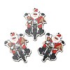 Single Face Christmas Printed Wood Big Pendants WOOD-D025-36-2
