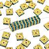Brass Rhinestone Spacer Beads RSB074NF-13G-1