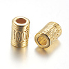 Golden Alloy Column Beads K08WS012-1