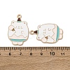 Alloy Enamel Pendants STAS-I354-02KCG-01-3