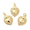 Rack Plating Brass Micro Pave Cubic Zirconia Pendants KK-K270-16G-4