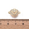Brass Micro Pave Clear Cubic Zirconia Box Clasps KK-Q074-07G-4