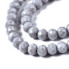 Electroplate Glass Beads Strands X-EGLA-A034-P6mm-A16-2