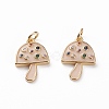 Brass Micro Pave Colorful Cubic Zirconia Pendants LS-KK-C100-09G-2