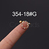 316L Stainless Steel Micro Pave Cubic Zirconia Cartilage Earrings WG094CA-36-1