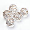 Plating Acrylic Beads X-OACR-S016-66-2