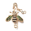 Zinc Alloy Enamel Rhinstone Brooches JEWB-V001-03C-01-1