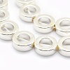 Electroplate Non-magnetic Synthetic Hematite Beads Strands G-L485-24-S-2