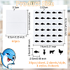 8 Sheets 4 Styles PVC Waterproof Self-Adhesive Sticker STIC-OC0001-13D-2