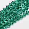 Imitate Austrian Crystal Bicone Glass Beads Strands X-GLAA-F029-6x6mm-10-1