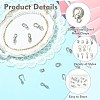 11Pcs 11 Styles 304 Stainless Steel Hook Clasps STAS-CJ0003-39P-3