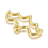 Halloween Zinc Alloy Open Back Bezel Pendants PALLOY-D199-18G-2