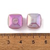 UV Plating Rainbow Iridescent Acrylic Beads PACR-C009-03E-3