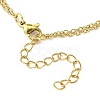 Natural Mixed Gemstone Bullet Link Bracelet BJEW-JB09563-4