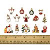 40Pcs Christmas Theme Alloy Enamel Pendants ENAM-FS0004-19-5