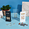 12 Sets 3 Colors 10-Hole Acrylic Vertical Earring Display Stands EDIS-PH0001-76-5