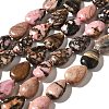 Natural Rhodonite Beads Strands G-I377-A16-2