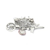 Alloy Glass Rhinestone Brooches JEWB-R017-13-2
