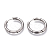 Tarnish Resistant 201 Stainless Steel Huggie Hoop Earrings EJEW-O095-05-06-1