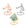 3Pcs 3 Styles Iron Raw Stone Display Holder ODIS-PH0009-13-6