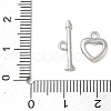 Brass Toggle Clasps KK-CBAFC6C-07C-P-4