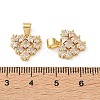 Brass Micro Pave Cubic Zirconia Charms CU-CBA03AF-18A-02-3