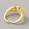 Adjustable Brass Ring Components KK-WH0079-41G-3