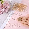 150Pcs 316 Surgical Stainless Steel Hoop Earring Findings STAS-SC0007-18-3