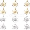 12Pcs 2 Colors Rack Plating Brass Micro Pave Clear Cubic Zirconia Pendants KK-FH0003-95-1