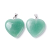 Natural Green Aventurine Pendants G-G956-B37-FF-2