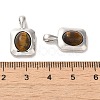 Natural Tiger Eye Pendants KK-H461-01P-3