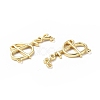 Eco-Friendly Rack Plating Brass Pendants KK-F845-09G-2