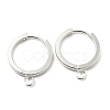 201 Stainless Steel Huggie Hoop Earrings Findings STAS-A167-01D-S-1