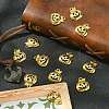 20Pcs Halloween Pumpkin Jack-O'-Lantern Alloy Pendants TIBEP-YW0001-43G-5
