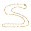 Brass Rolo Chain Necklaces X-MAK-F036-01G-2