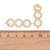 Brass Micro Pave Clear Cubic Zirconia Connector Charms CU-CBA4579-07G-A-2